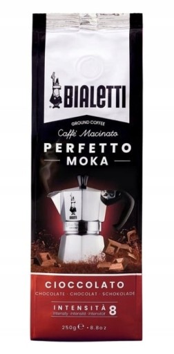 BIALETTI Perfetto Moka NOCCIOLA mletá káva 250g Čokol