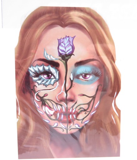 HALLOWEENSKÝ HALLOWEENSKÝ OUTFIT S DRŽENÝM MAKEUPOM