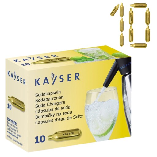 Kayser Co2 náplne pre sifón sodnej vody saturátor 10 ks univerzálny