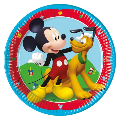 Mickey Mouse papierové taniere 20 cm 8 ks