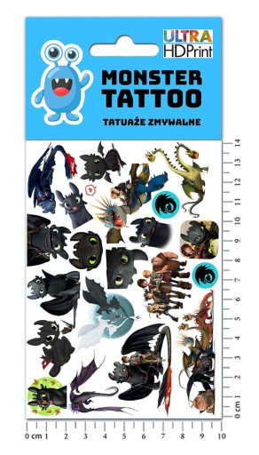 UMÝVAJÚCE TETOVANIE PRE DETI AKO VYCVIČOVAŤ DRAKA ORIGINÁLNE VZORY