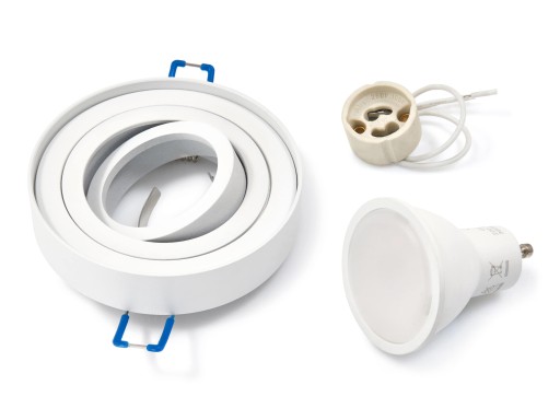 SADA HALOGÉNOVÝCH SVIETIDIEL BIELA + LED 3W + GU10