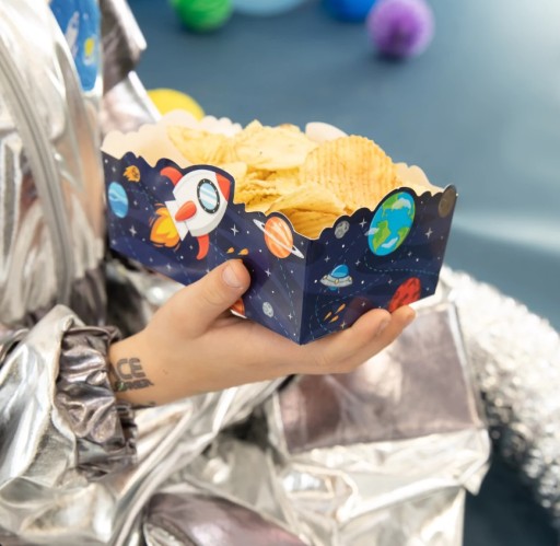 Krabice na žetóny Space Rocket 3 kusy Narodeniny