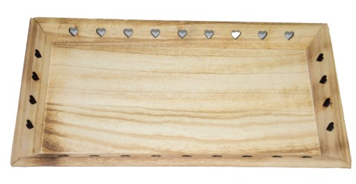 DREVENÝ STOJAN NA SVIEČKU 33 × 15 × 3,5 cm