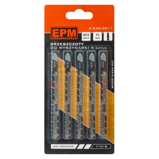 PÍLOVÝ LIST 74MM 10TPI WOOD T101B 5 KS. E-540-0011 EPM