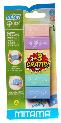 Pastelové gumy Mitama
