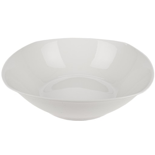 MISKA NA ŠALÁT, PORCELÁNOVÁ, BIELA MISKA NA OBALU