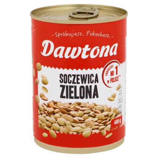 Dawtona zelená šošovica 400g