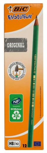 CUŽKA BEZ GUMY BIC EVOLUTION HB 12 KS.