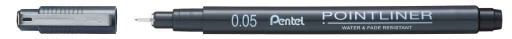 PENTEL POINTLINER ČIERNA 0,05 MM