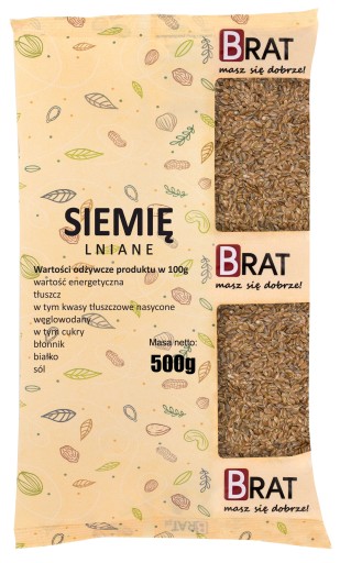 Ľanové semienko, ľanové semienko, zrno 500g, natur