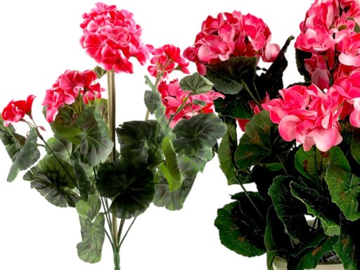 Umelé kvety Geranium na balkónovú terasu - ružová