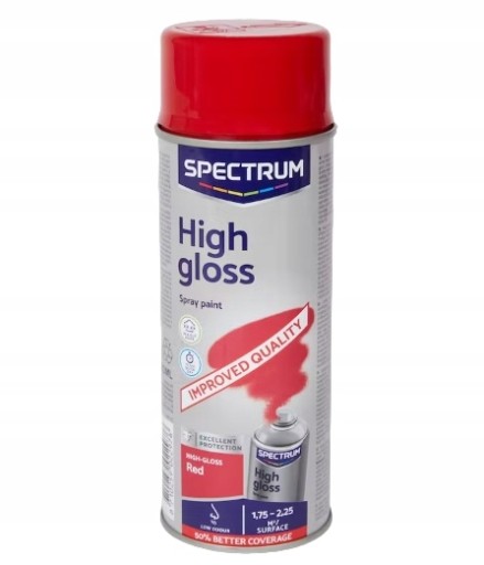 Lak v spreji ČERVENÝ vysoký lesk 400ml