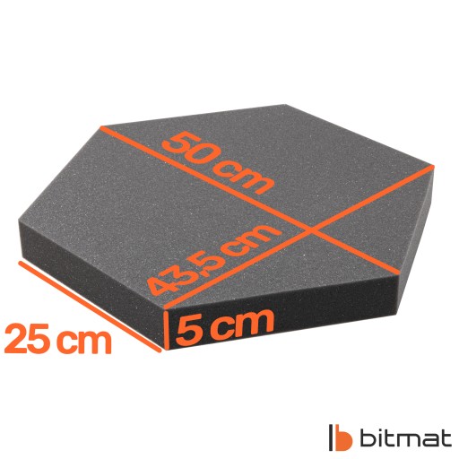 Šesťhranný nástenný panel 5cm Hexagon Acoustic šesťhranný stropný kryt