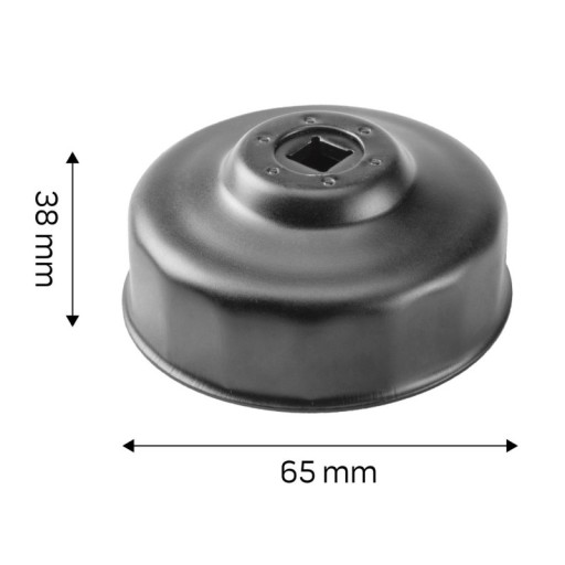 Nástrčný kľúč na olejový filter 65 mm 14 uhlový NEO
