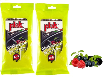 PLAK PLASTOVÉ UTRÁČKY 24KS LESNÉ OVOCIE