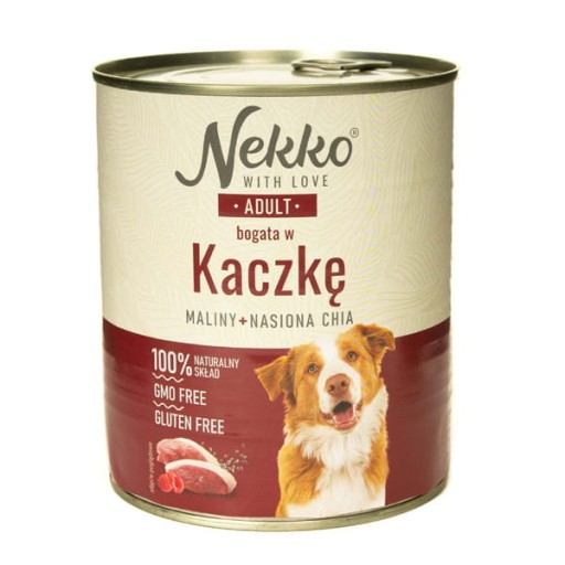 NEKKO Dospelá kačica, maliny, chia semienka 400g