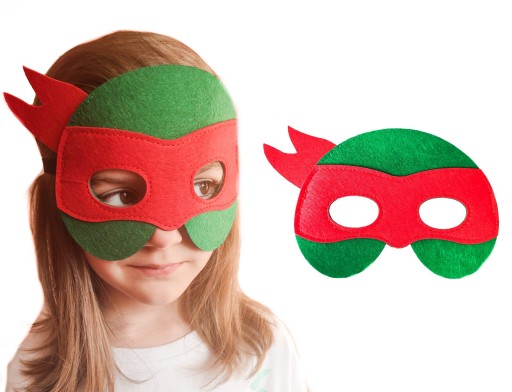 PLSTENÁ MASKA NINJA KORYTNAČKY RAPHAEL KARNEVAL