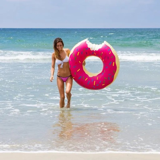 NAFUKOVACÍ MATRAC NA VODNÉ PLÁVANIE DONUT DONUT LARGE XXL 90CM