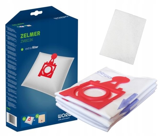4 x VRECKÁ NA VYSÁVAČ ZELMER JUPITER ZVC427HT ZMB03K
