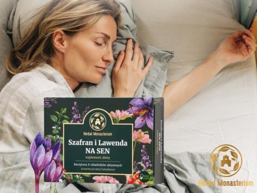 Šafran a levanduľa na spánok 30 vegetariánskych kapsúl