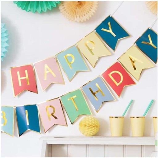 BANNER mix HAPPY BIRTHDAY birthday GIRLAND