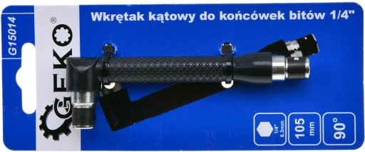 UHLOVÝ DRŽIAK BITOV SKRUTKOVAČA 1/4 BITOV
