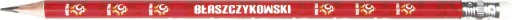 TROJUHOLNÍKOVÁ ceruzka s gumou do školy pre fanúšikov PZPN Poľského národného tímu Astra