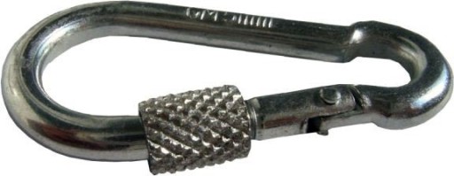 Hasičská karabína so zabezpečením 10x100mm