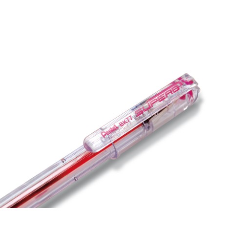 Guľôčkové pero Pentel BK77, 0,7 mm, červené