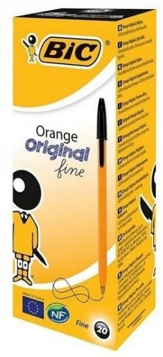 Bic oranžové čierne guľôčkové pero