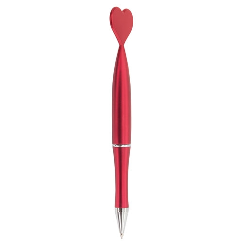 Červené HEART pero na VALENTÍNA, darček pre ňu, pre zamilovaných