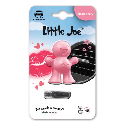 Little Joe 3D osviežovač vzduchu do auta, vôňa jahôd, ružový prieduch