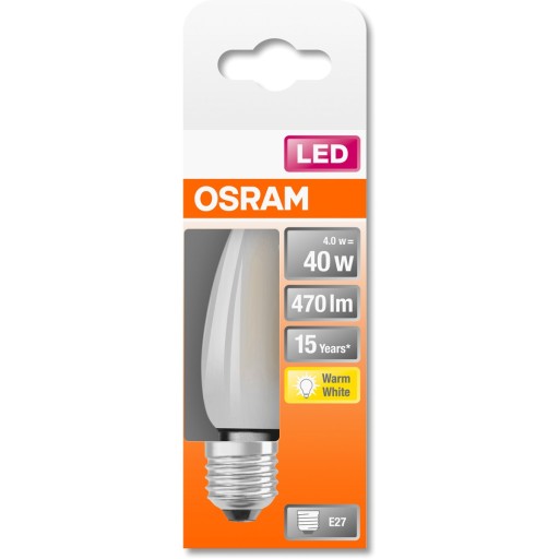 LED SVIEČKOVÁ žiarovka E27 4W 2700K Filament OSRAM