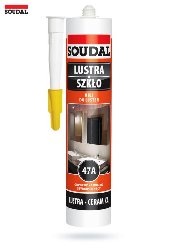 Montážne lepidlo na sklá a zrkadlá 47A 280ml SOUDAL