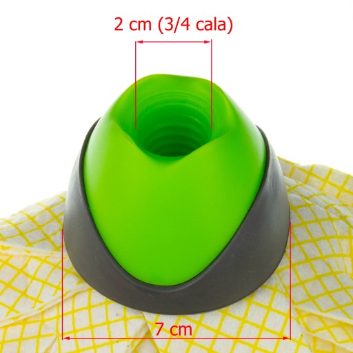 Pásová vložka do mopu so žltým kockovaným vzorom, 26 cm