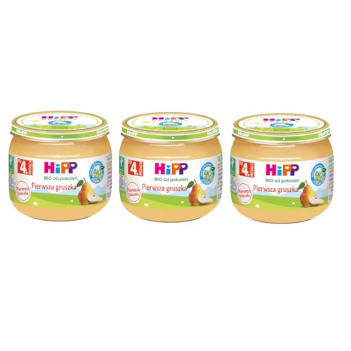 HiPP BIO Prvá hruška po 4. mesiaci 3x80g