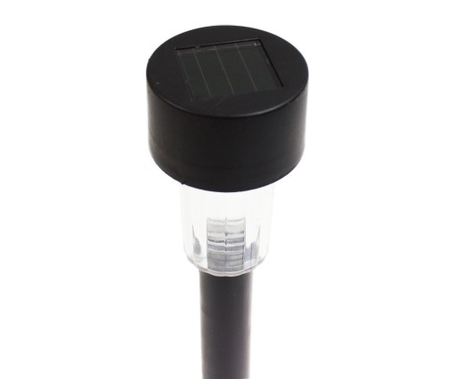 LED solárna záhradná lampa, čierna, zásuvná, solárna záhrada