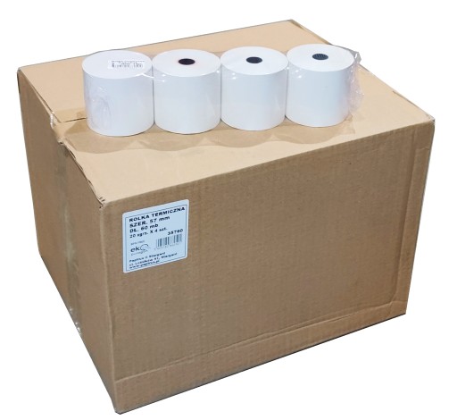 Termo rolka 57x60 pokladňa 57mm 60mb 4 ks