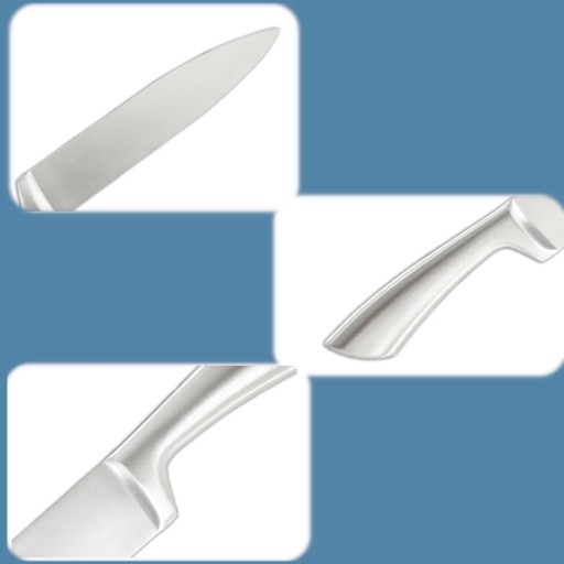 MALÝ KUCHYŇSKÝ NÔŽ OCEĽOVÝ UNIVERZÁLNY ERGONOMICKÝ REZNÝ Nôž 19cm