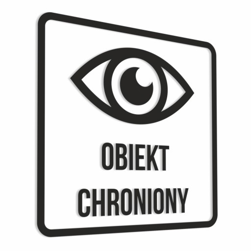 Nálepka - Chránený objekt 15x15