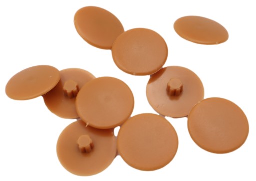 20x Nábytková záslepka na maskovanie zátky pre excentrický priemer 15 mm ALDER