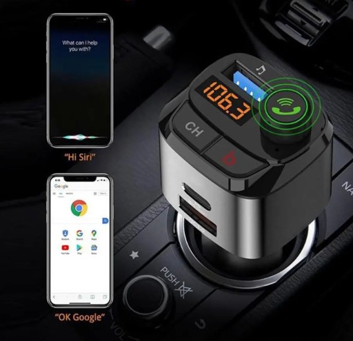 BLUETOOTH AUTO VYSIELAČ FM MP3 RÝCHLA NABÍJAČKA 3 x USB QC 3.0