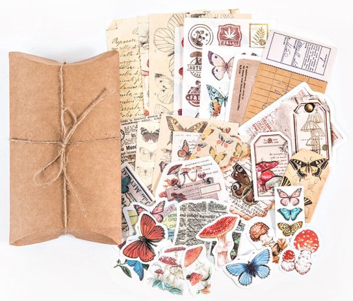 NÁLEPKY PRE PLÁNOVAČ DENNÍKOV SCRAPBOOKING VINTAGE NOTEBOOK ŠKOLSKÉ DEKORATÍVNE