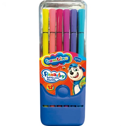 VÝLETY, ZNAČKY, ŠKOLSKÉ ZNAČKY, SÚPRAVA PÚZDRA, 12 FARIEB, BAMBINO