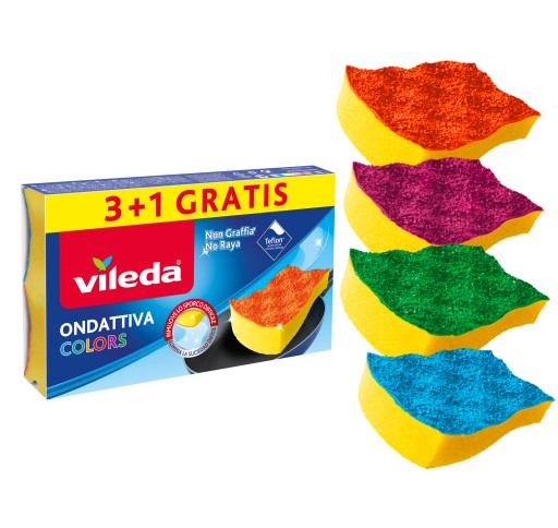 VILEDA UMÝVAČKA RIADU NA TEFLÓNOVÚ PUR AKTÍVNU HUBKU 4 KS.