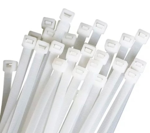 KABELOVÉ SPOJKY dlhé 300x3,6 100ks 3,6 mm x 300 mm biele