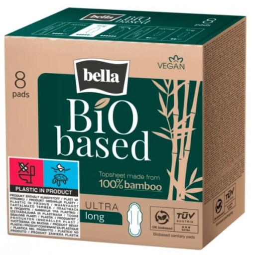 Hygienické vložky Bella Bio Based Long A'8 100% Bamboo