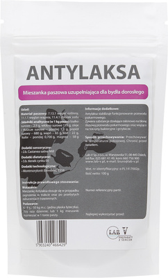 Doplnková kŕmna zmes pre dobytok proti hnačke LAB-V Antylaksa 500g