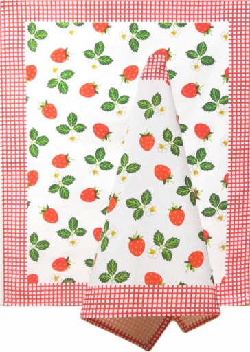 Bavlnená kuchynská utierka JEDEKA STRAWBERRIES